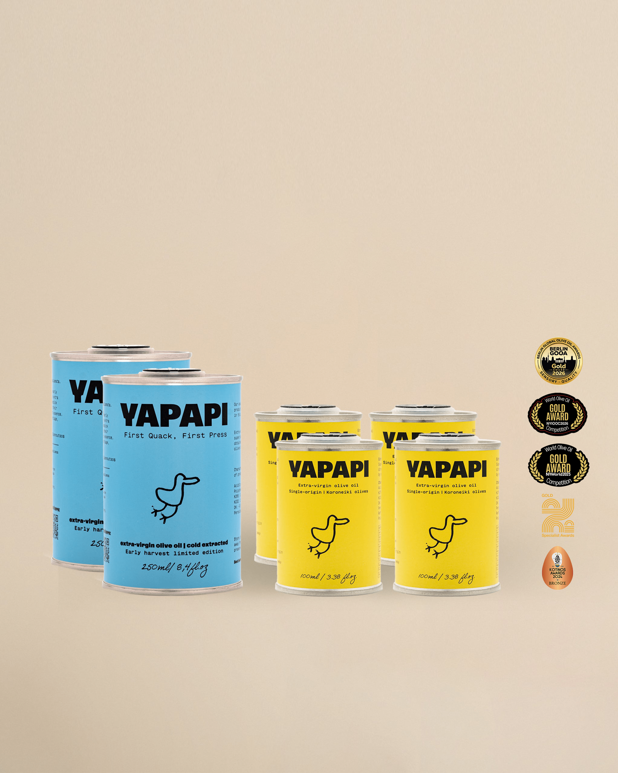 Yapapi Olive Oil Gift Bundle | Early Harvest & EVOO Set