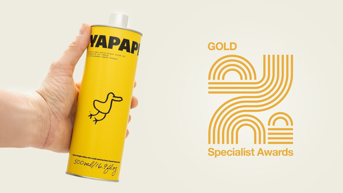 🏆 Yapapi Wins Gold at Specialist Awards 2025 – Among Greece’s Best Olive Oils - Yapapi
