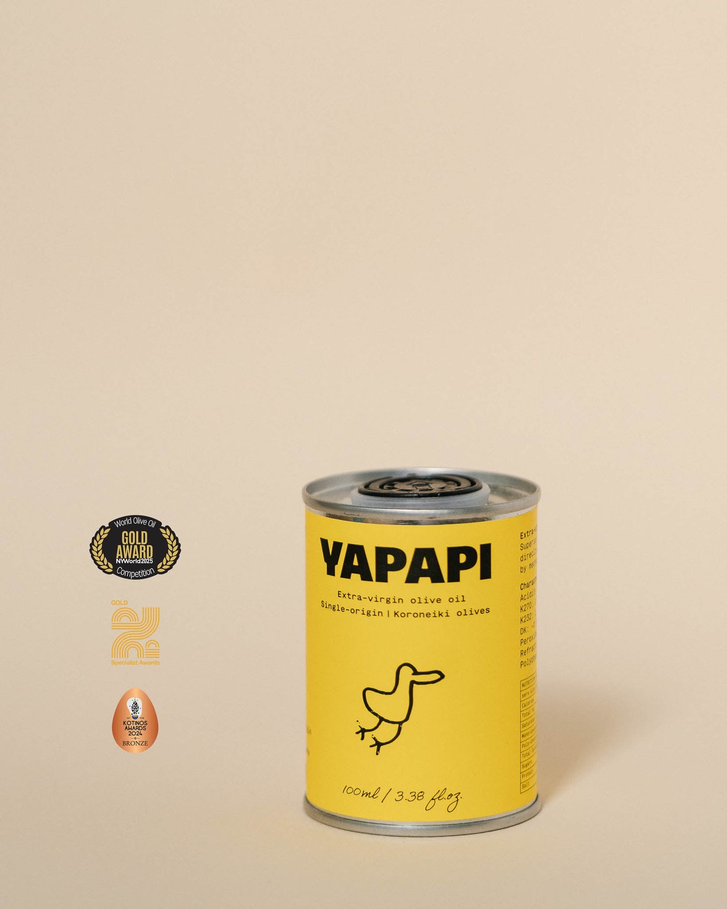 Single - Origin Extra - Virgin Olive Oil 100ml (2024 Harvest) - Yapapi